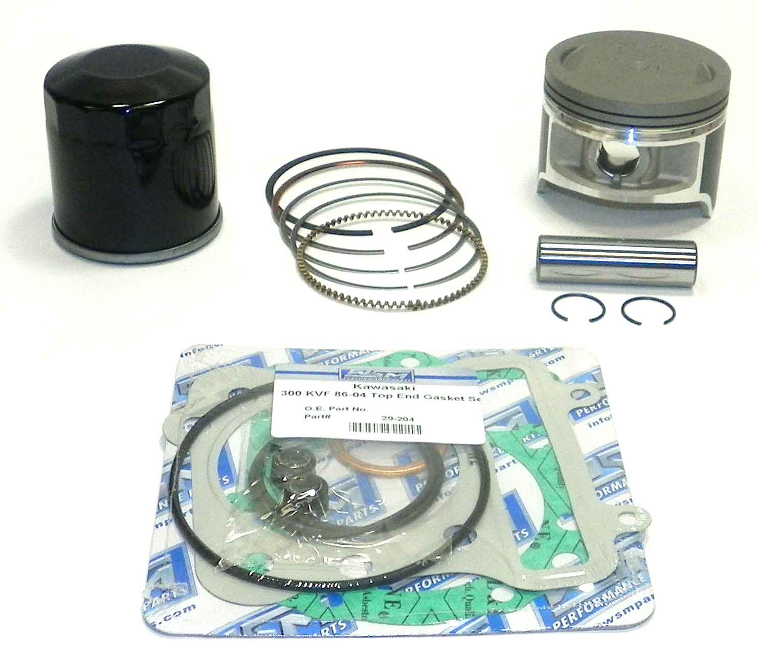Kawasaki KLF300 KLF-300 Bayou 1986-2004 .020 Namura Top End Rebuild Repair Kit