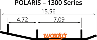 Executive Series Carbides 8 in - Polaris Snowmobile (WPI1300)